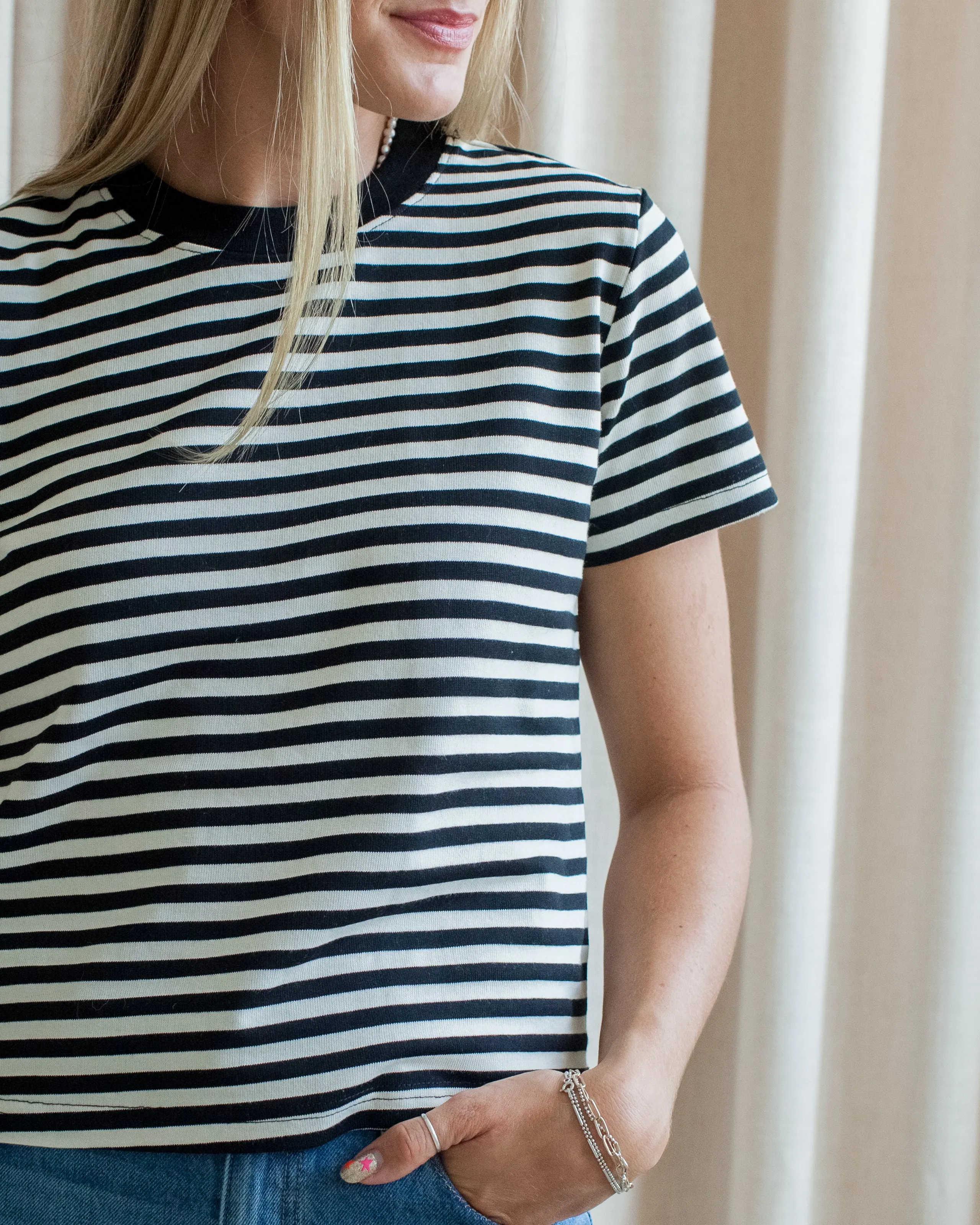 Cooper Stripe Tee BlendMaterials YarnDyed Stripes