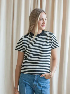 Cooper Stripe Tee StretchableKnit LongWearingComfort