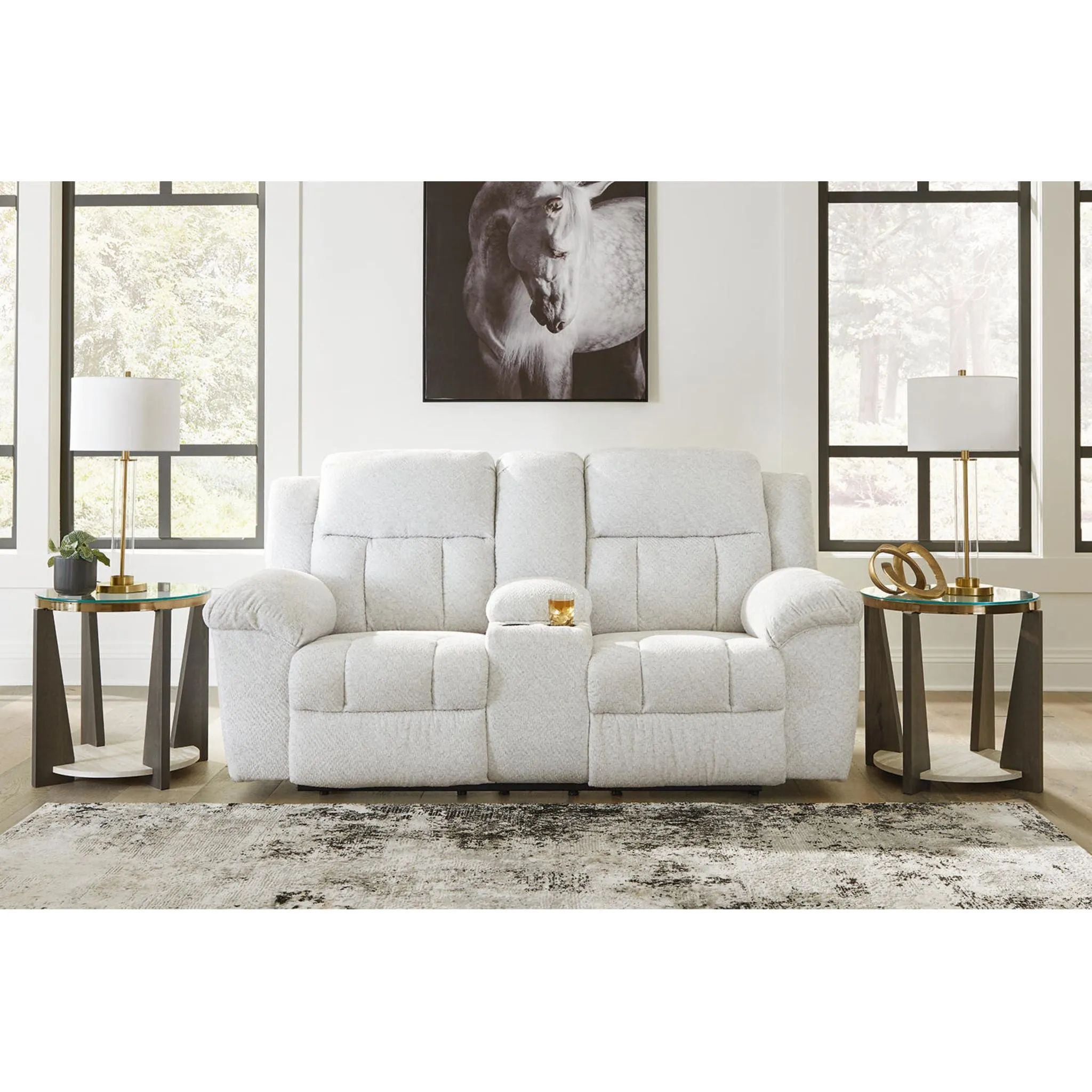 Frohn Reclining Loveseat with Console