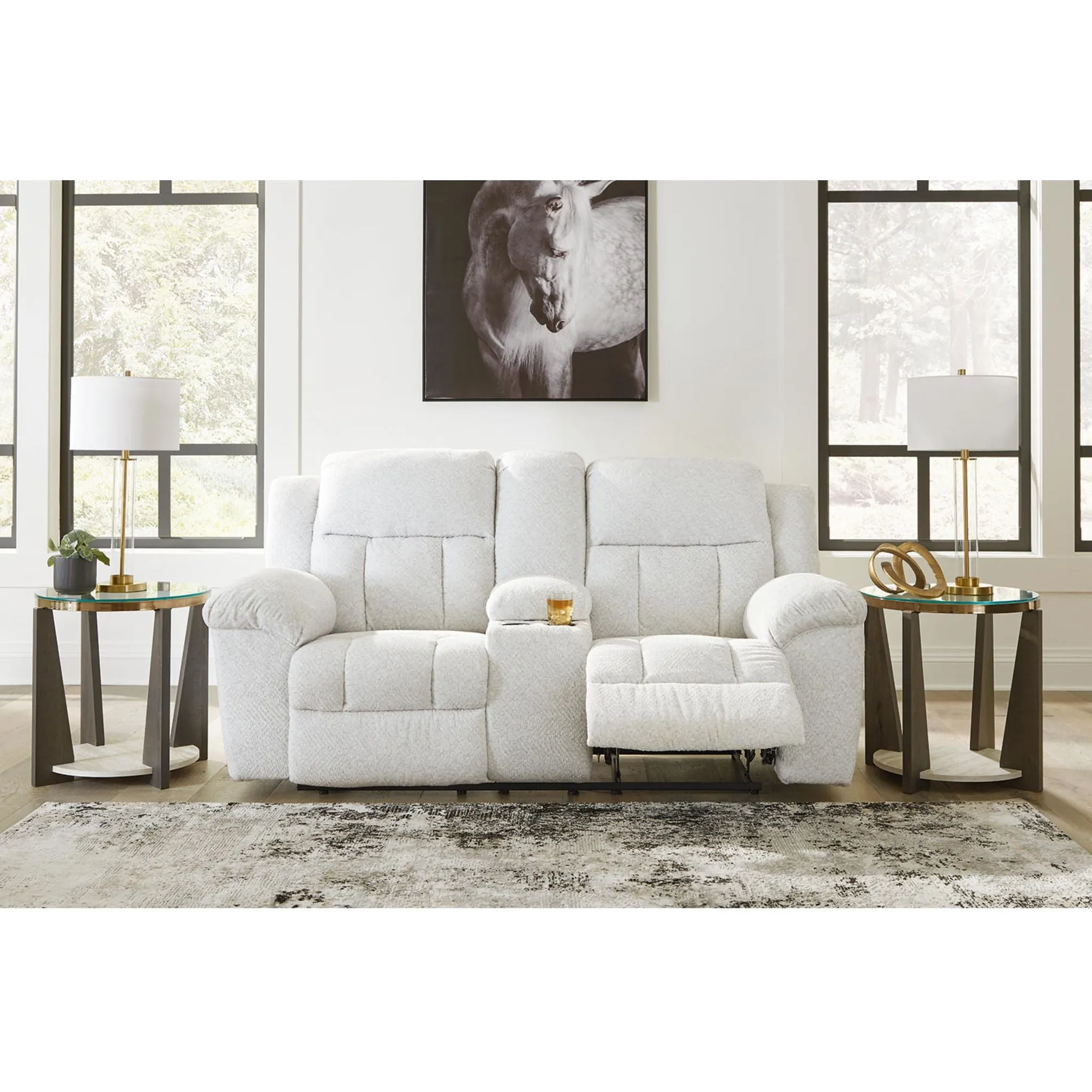 Frohn Reclining Loveseat with Console