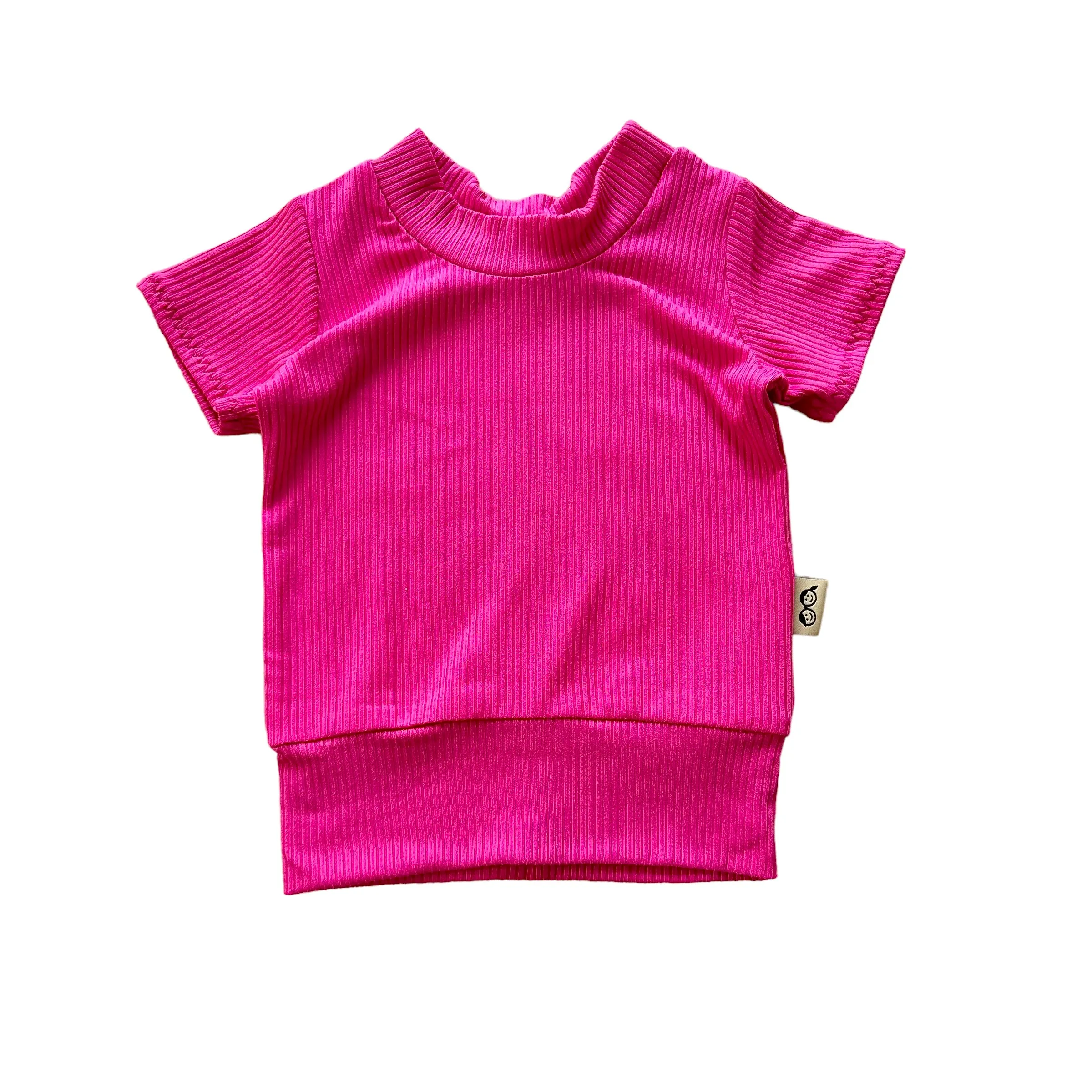 Fuchsia Ribbed Summer Lounge Set