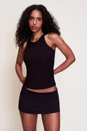 Full Length Cotton Tank HighNeck