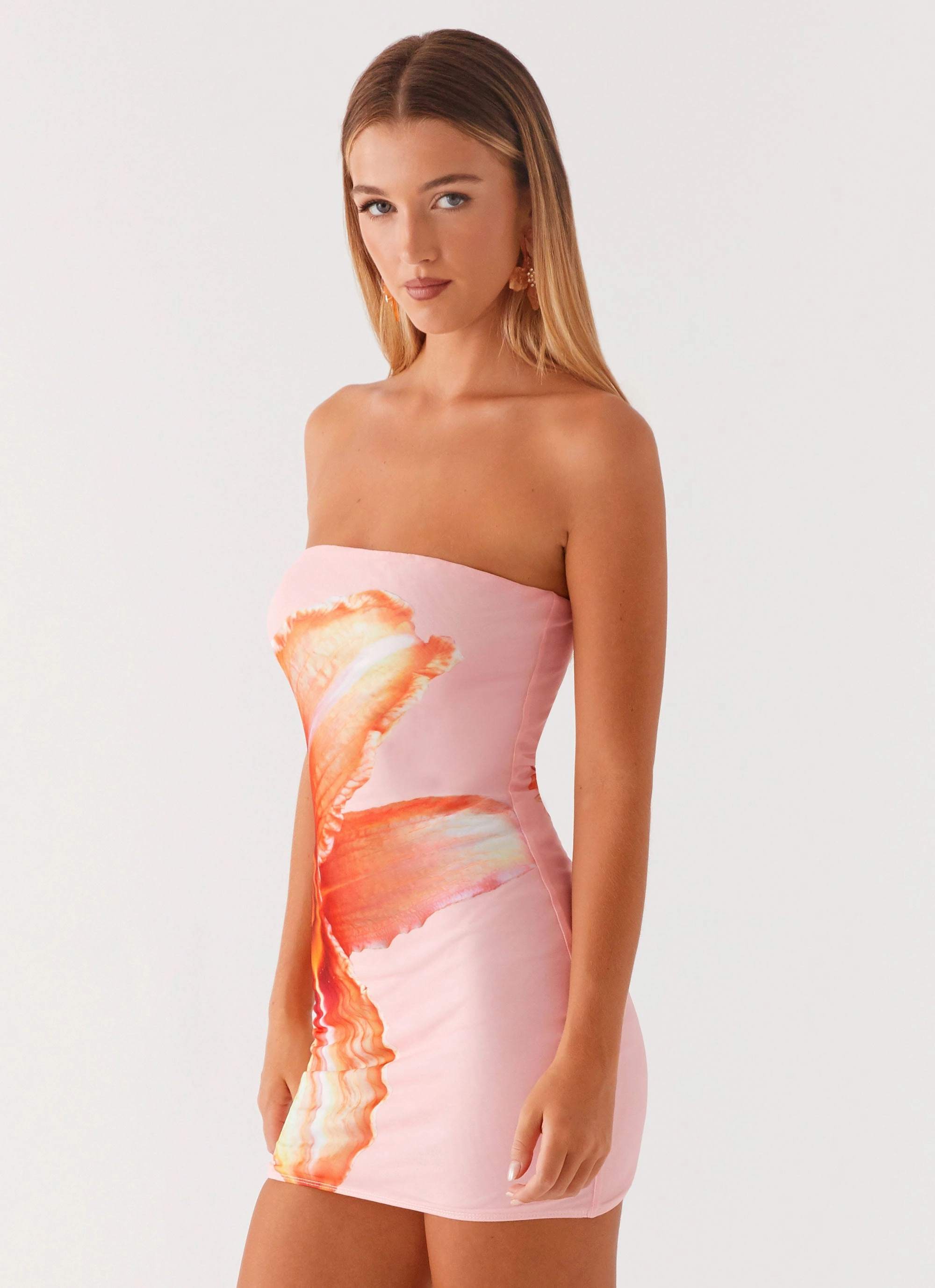 Minimal Vibe Full Bloom Mini Dress - Pink