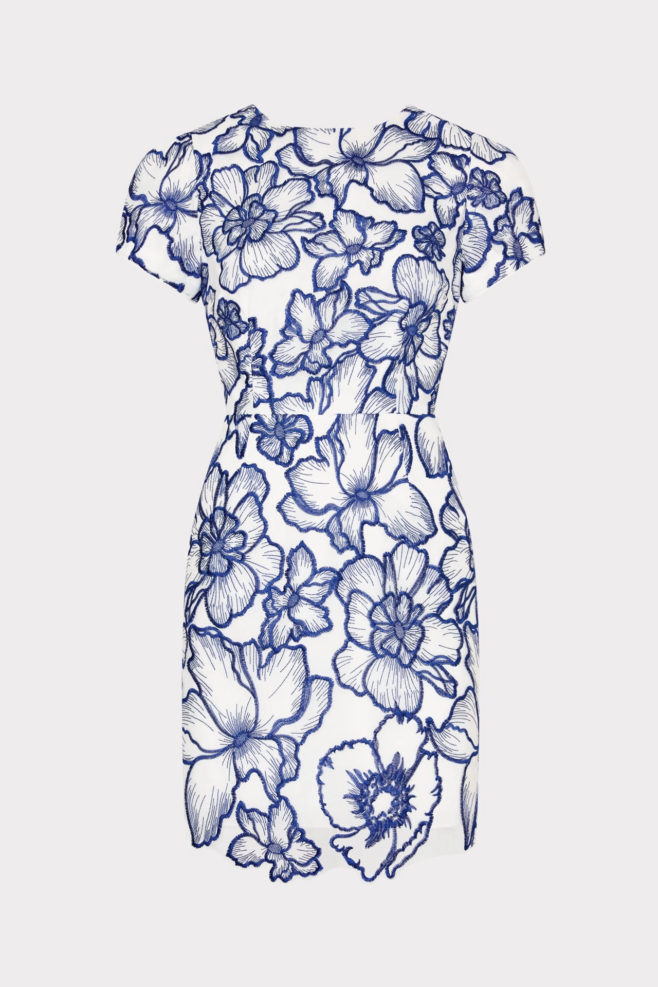 Kyla Floral Garden Embroidered Dress Relax Cut Chic Statement