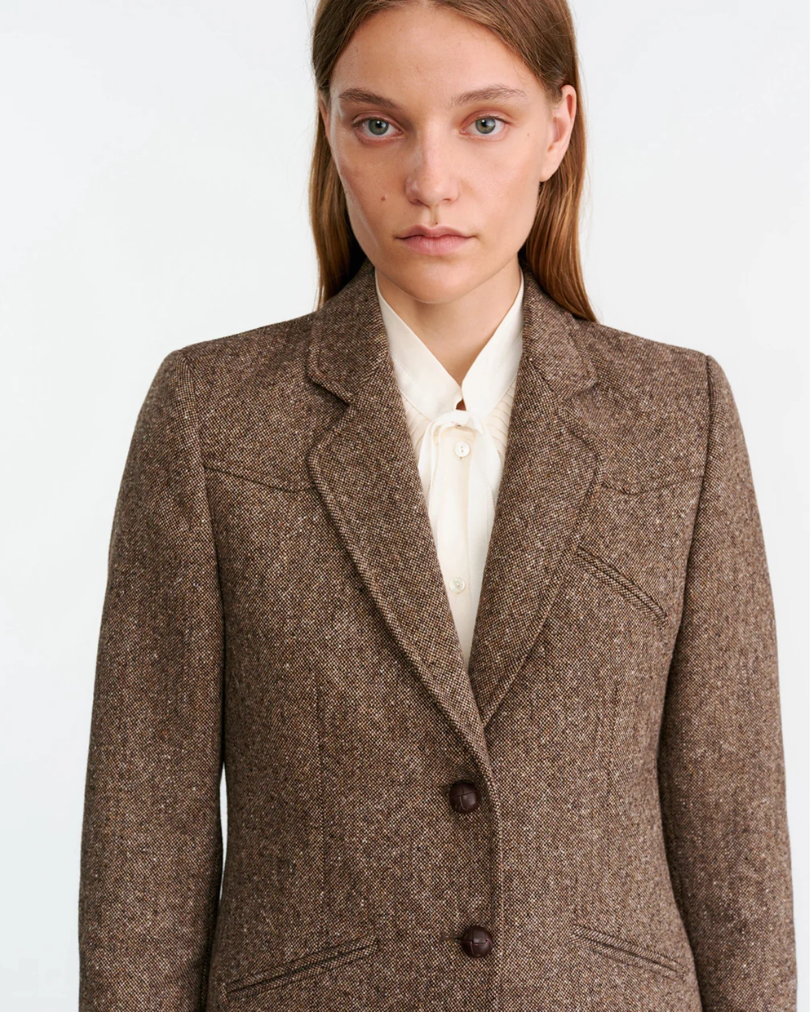 Lyon Jacket in Brown Donegal Cold-Weather Comfort