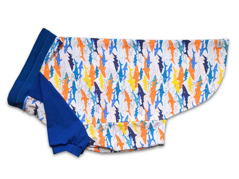 Funky Shark Raglan Dog Pajamas