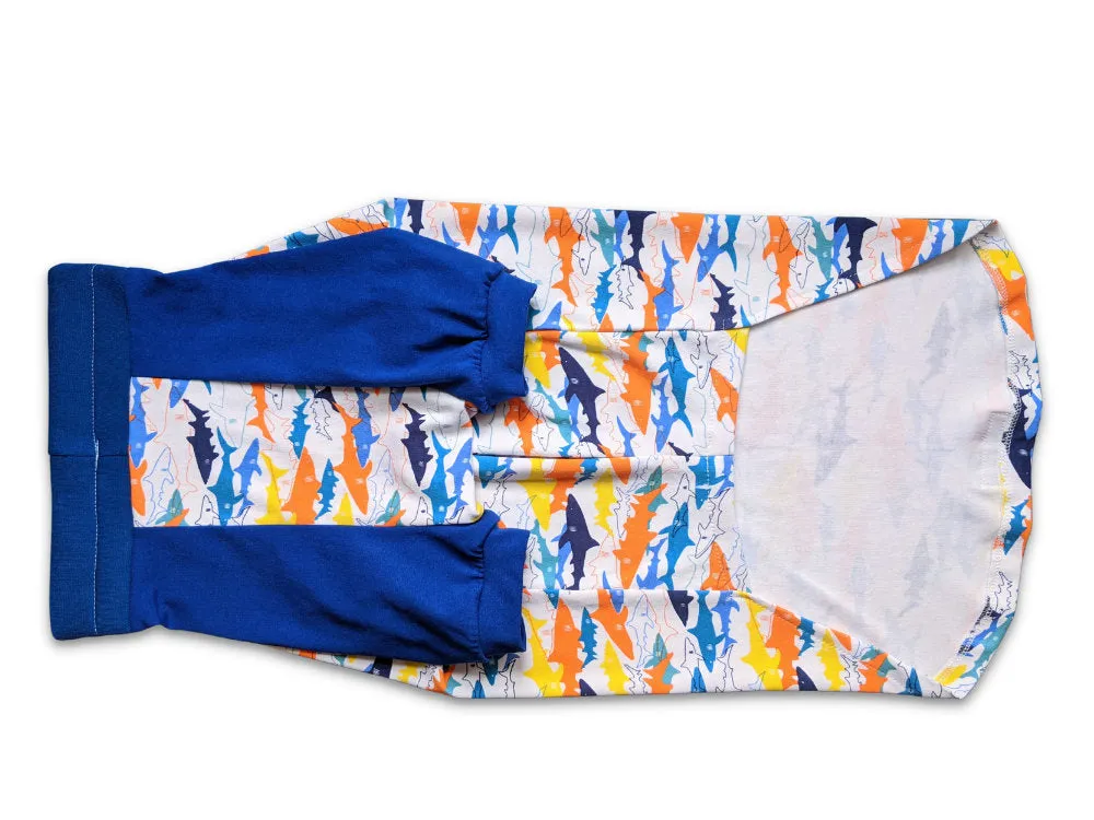Funky Shark Raglan Dog Pajamas