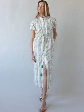 Maison De Frederic Pink Maxi Dress Trendy Layering Easy-to-style casual dress