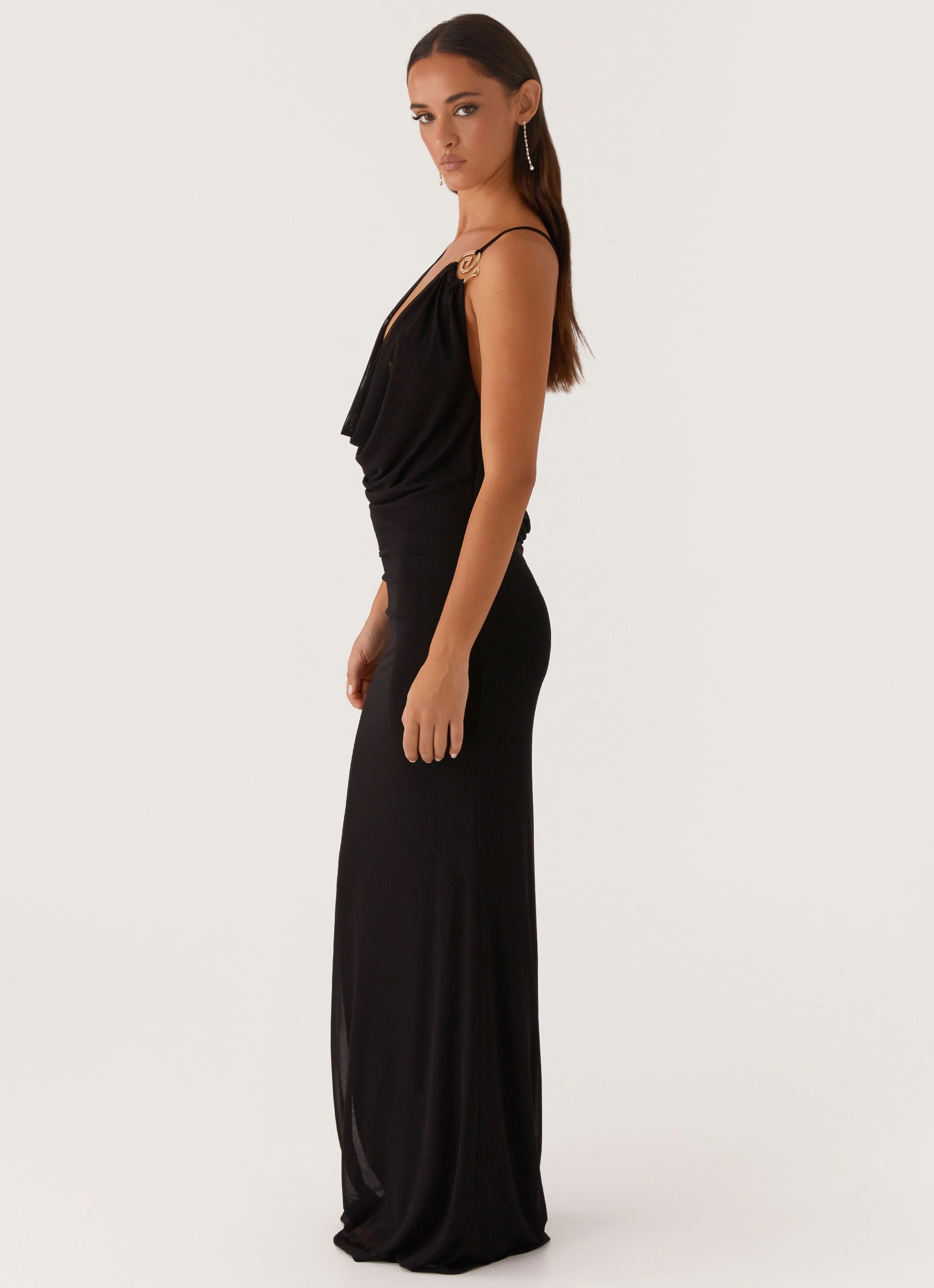 Game Player Maxi Dress - Black Grace Glow Weekend Favorite