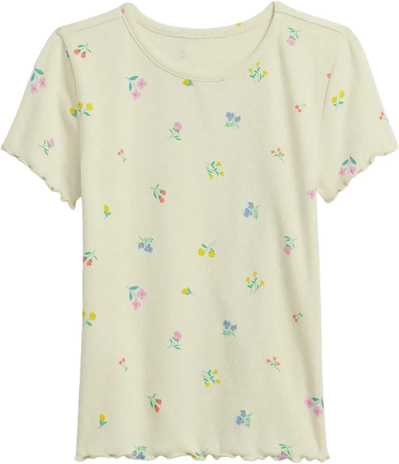 GAP Girls' Short Sleeve Ribbed Tee