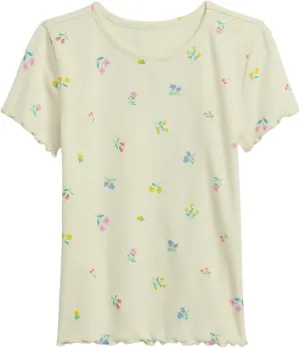 GAP Girls' Short Sleeve Ribbed Tee