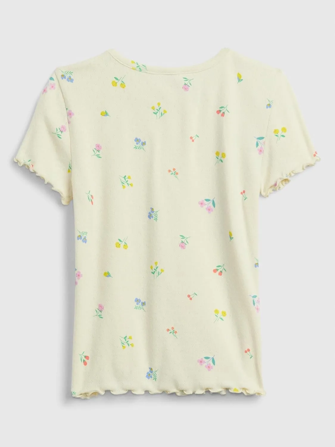 GAP Girls' Short Sleeve Ribbed Tee