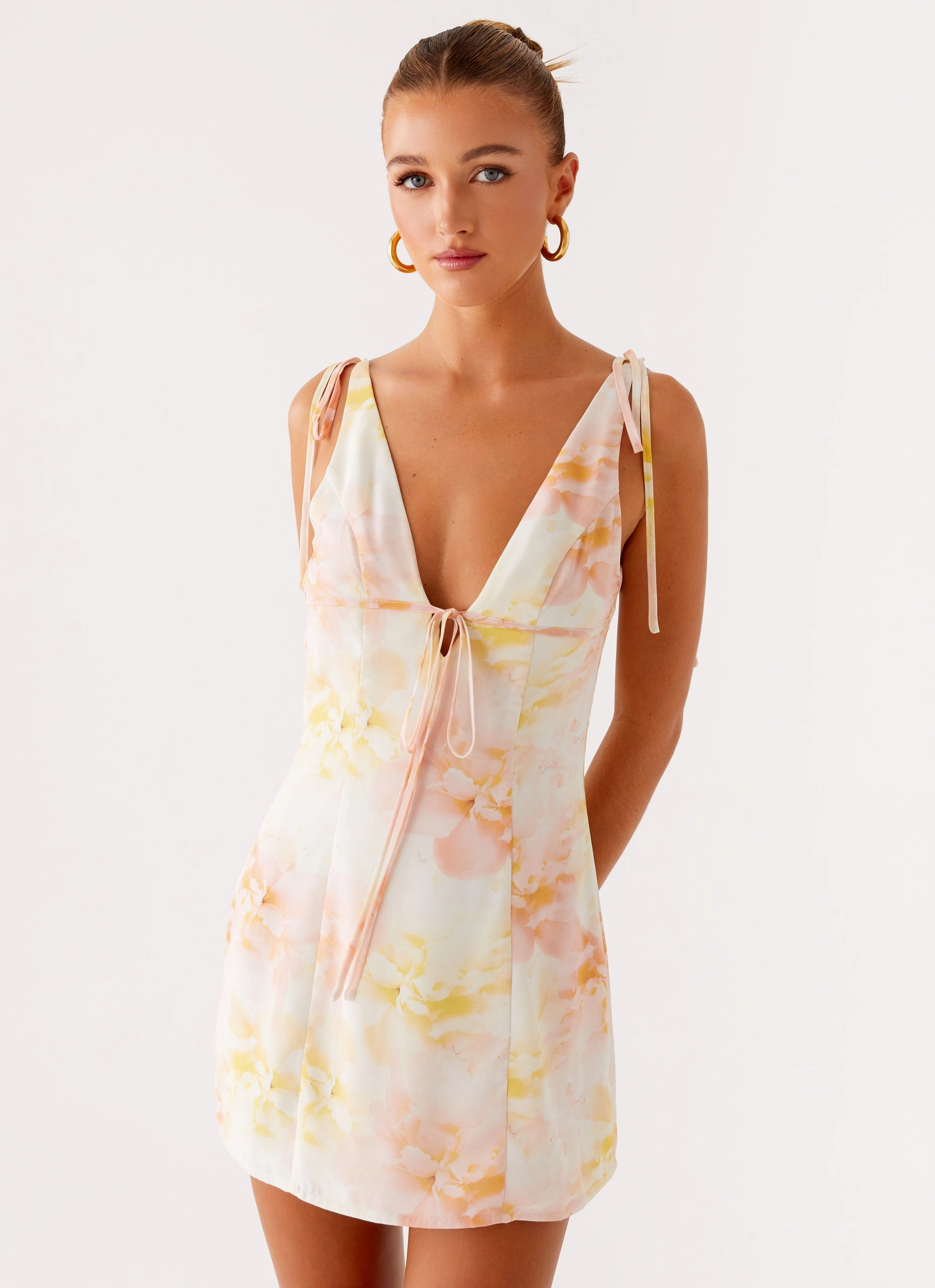 Chill Wear Alden Mini Dress - Floral Print