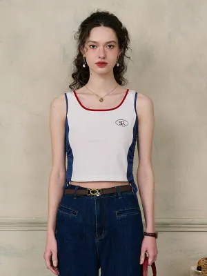 ??Final Sale??Ophelia Round Neck  SR Logo Camisole Top LayeredStyling