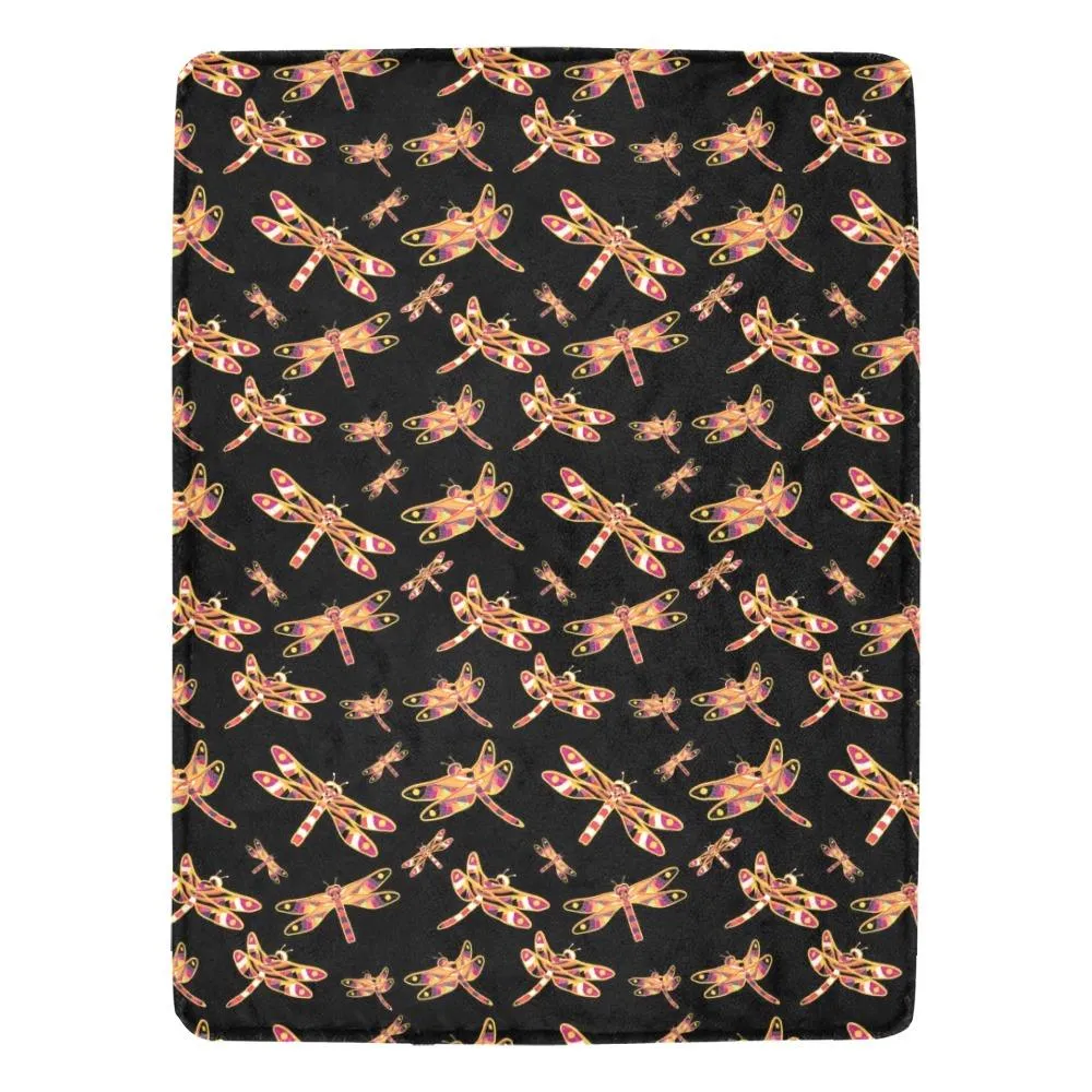 Gathering Yellow Black Ultra-Soft Micro Fleece Blanket 60"x80"