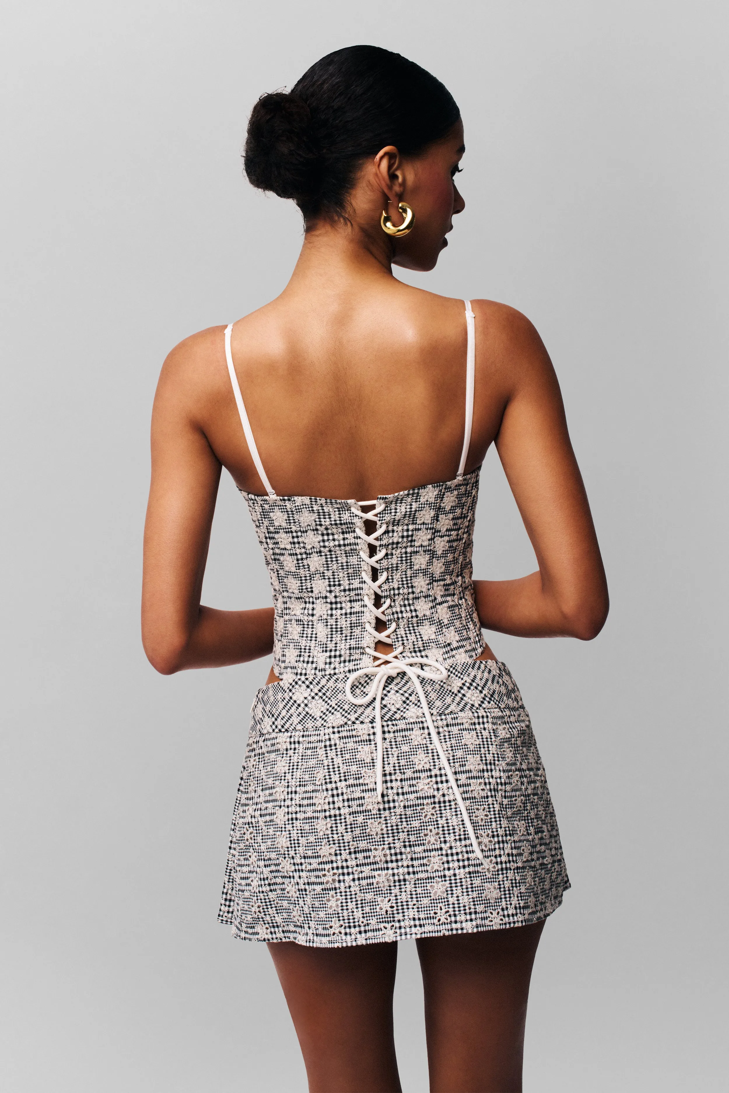 AllDay Comfort Design Genevieve Gingham Bustier