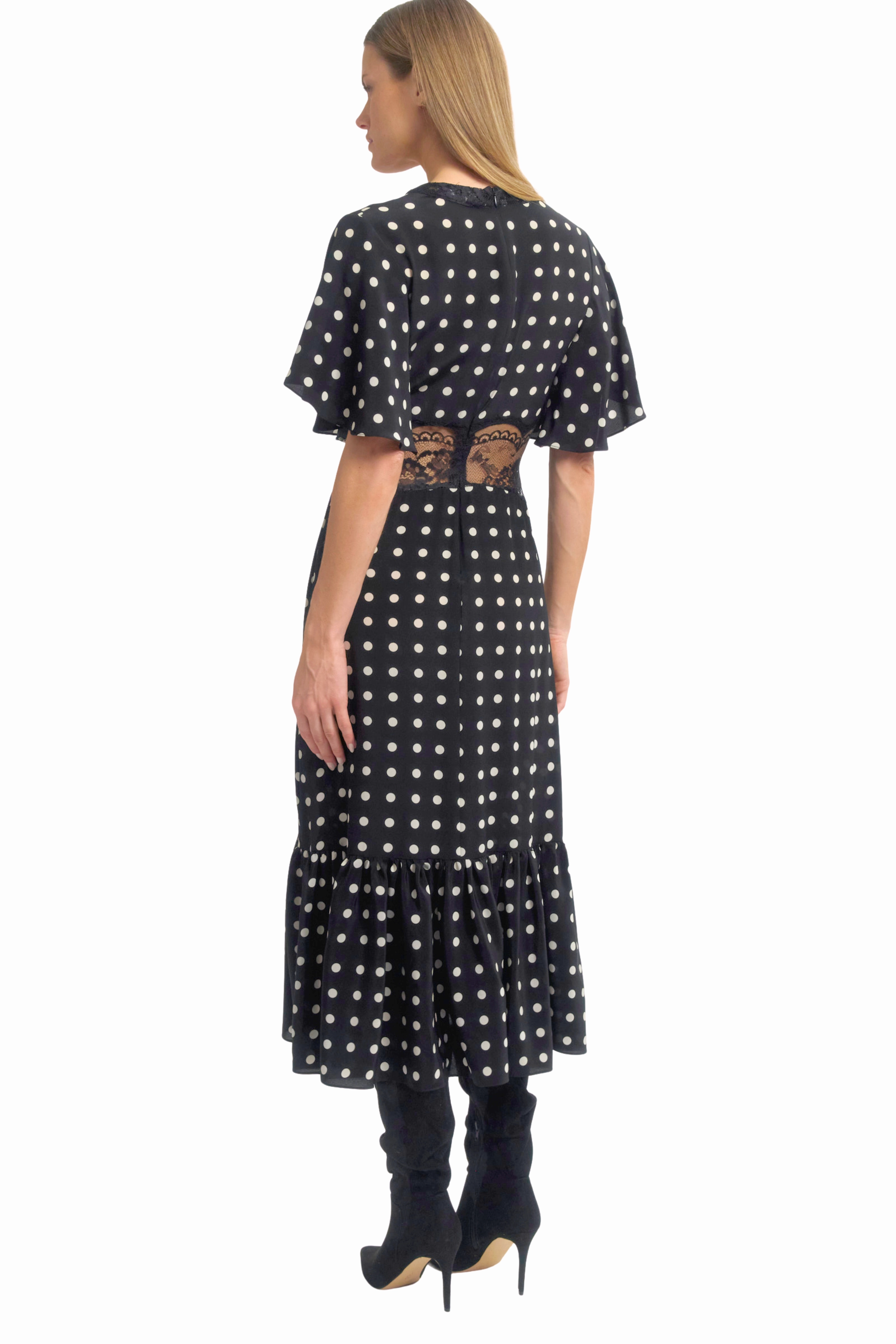 Beauty Zone Satin Grace Gia Dress with Lace