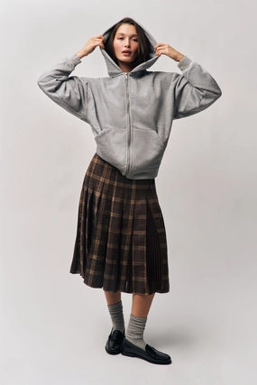 Twist Knot Details Timeless Touch Gibson Chiffon Pleated Skirt
