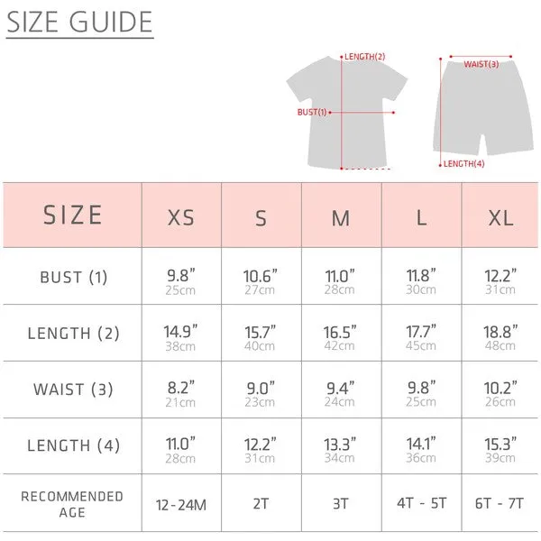 Giffy White Short Sleeve Tee & Shorts Set
