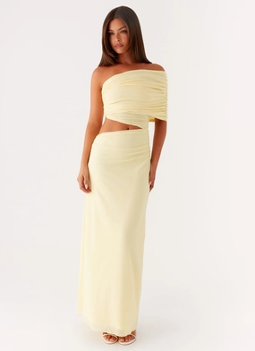 Delicate Details Gillian Maxi Dress - Yellow