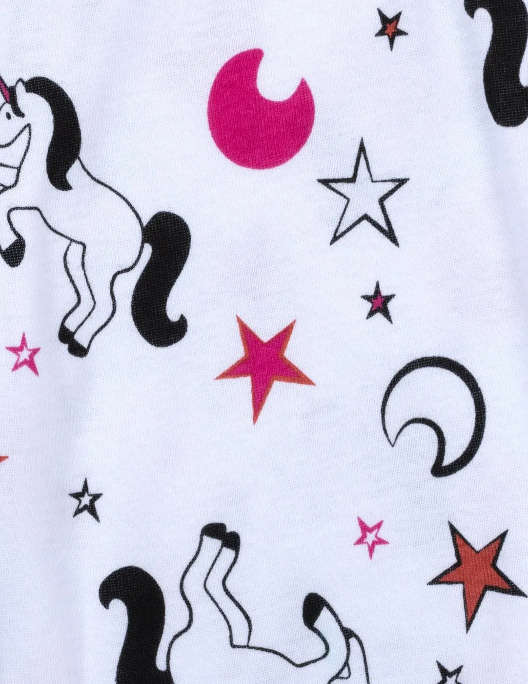 Girl and Doll Matching Unicorn Print Pajamas