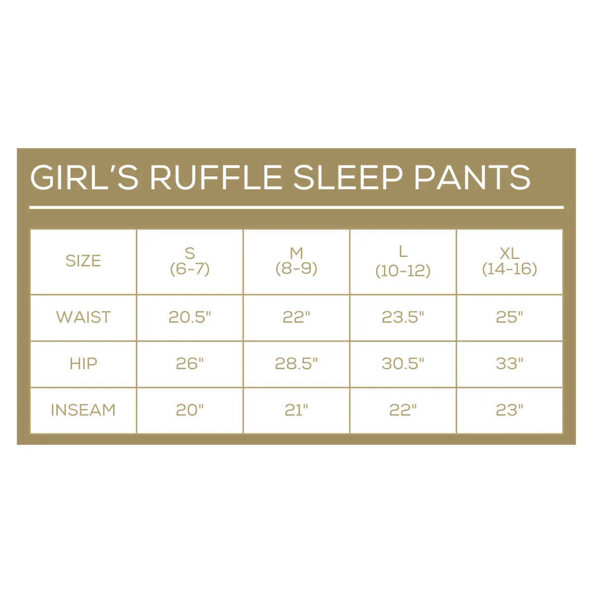 Girl's Nutcracker Ruffle Sleep Pants Small (6-7)