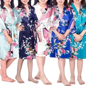 Girls Robes, Floral, Sizes 2T-14, Flower Girl Robes, Spa Party