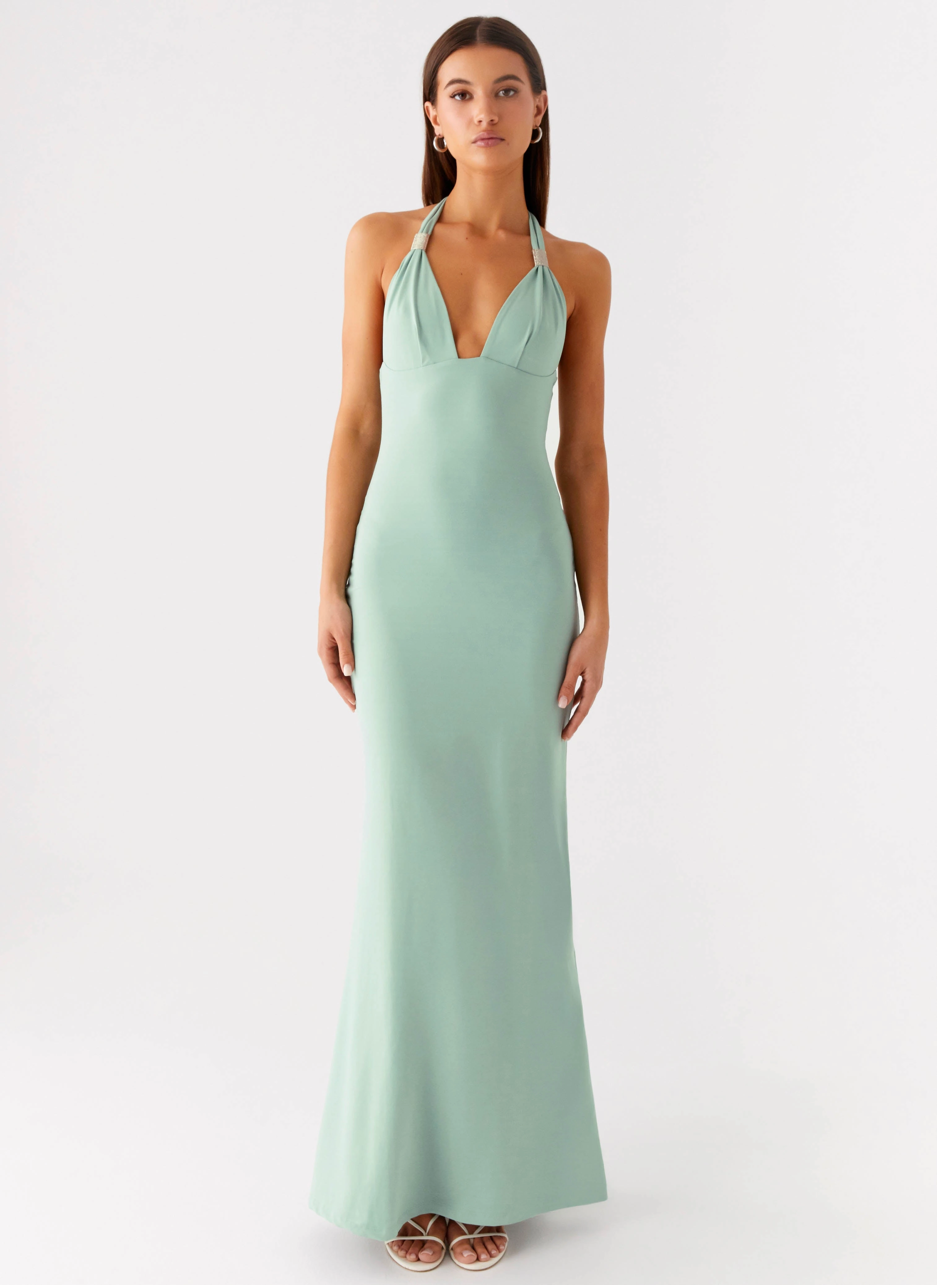 Workwear Comfort Fern Valley Maxi Dress - Sage