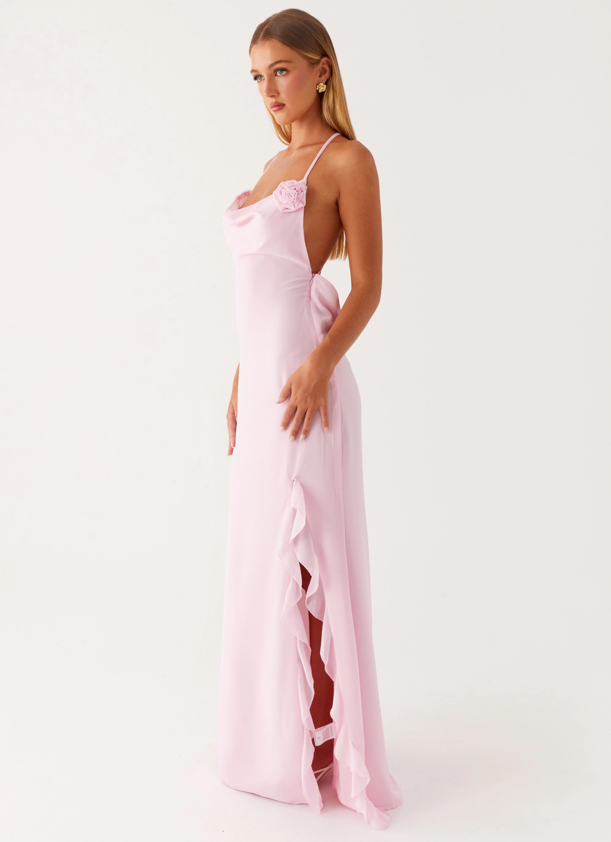 Relax Form Scoop-Neck First Class Maxi Dress - Pink