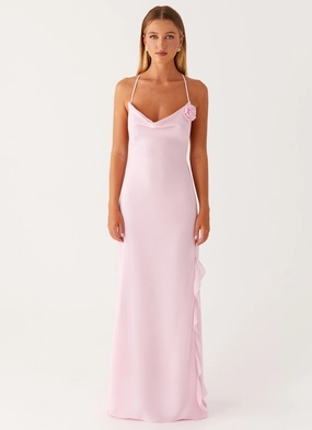 Feminine Mood First Class Maxi Dress - Pink