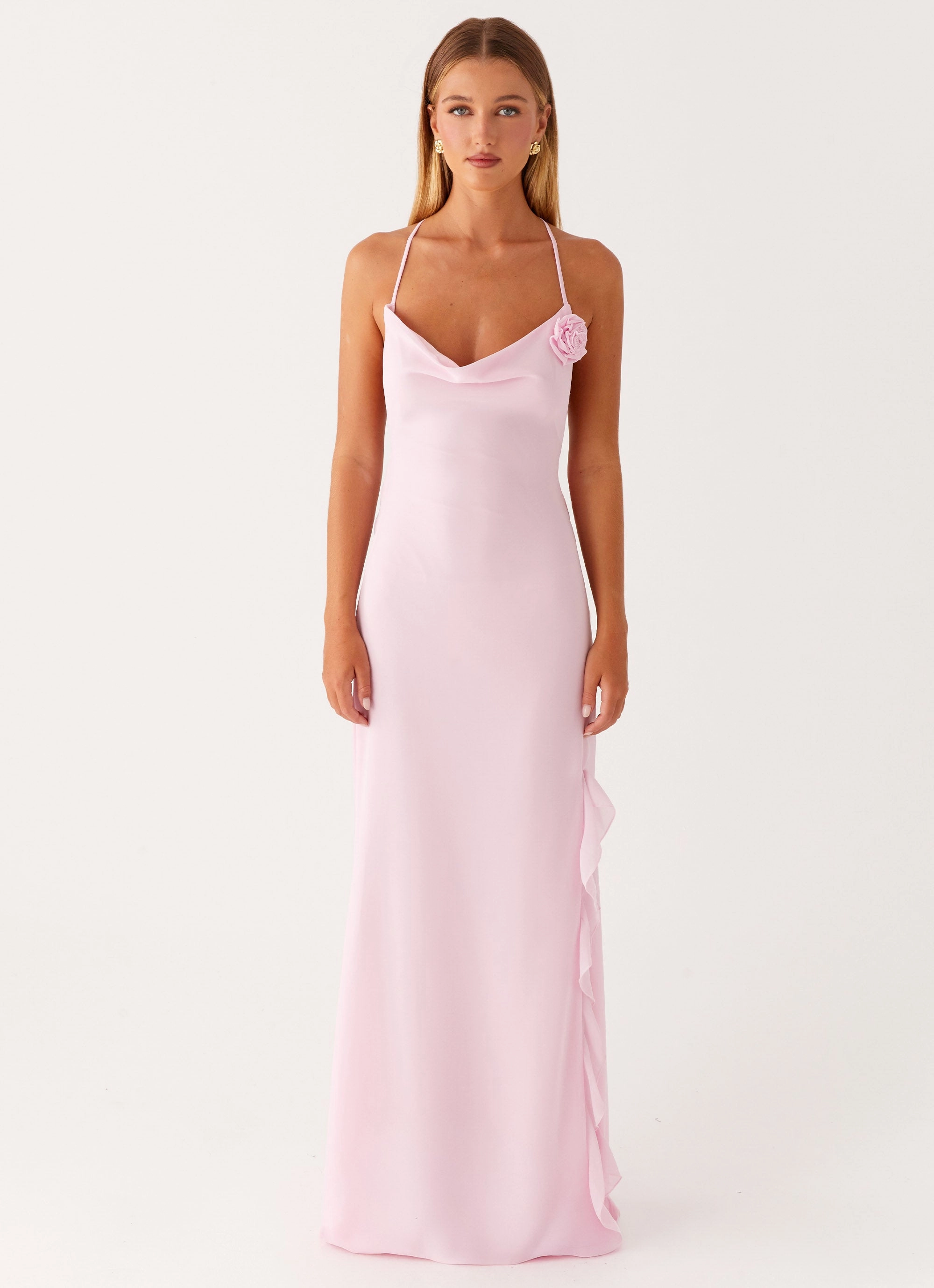 Feminine Mood First Class Maxi Dress - Pink