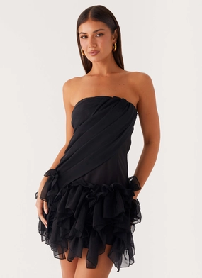 Casual-Look Luxe Appeal Arabian Nights Mini Dress - Black