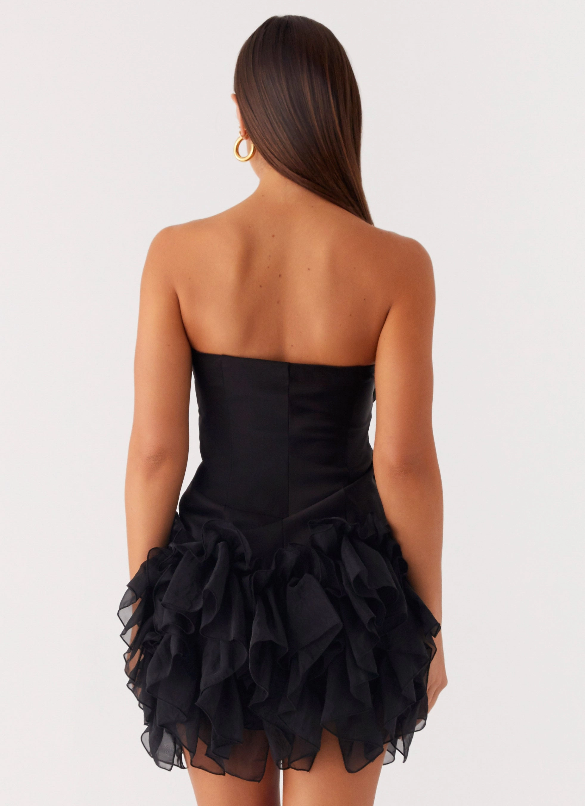 Fitted Base Arabian Nights Mini Dress - Black