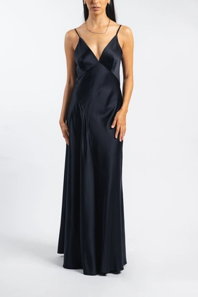 Layer Safe Perfect For Any Occasion Grace Slip Dress in Navy