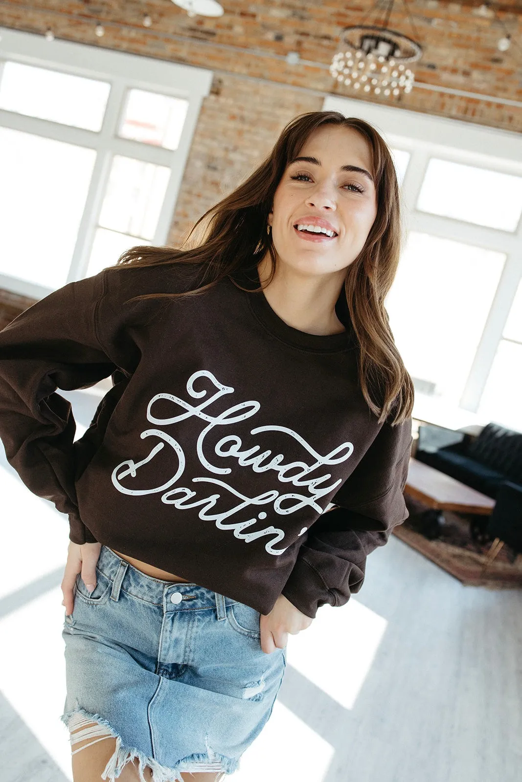 Moisture Wicking Fabric Howdy Darlin' Sweatshirt