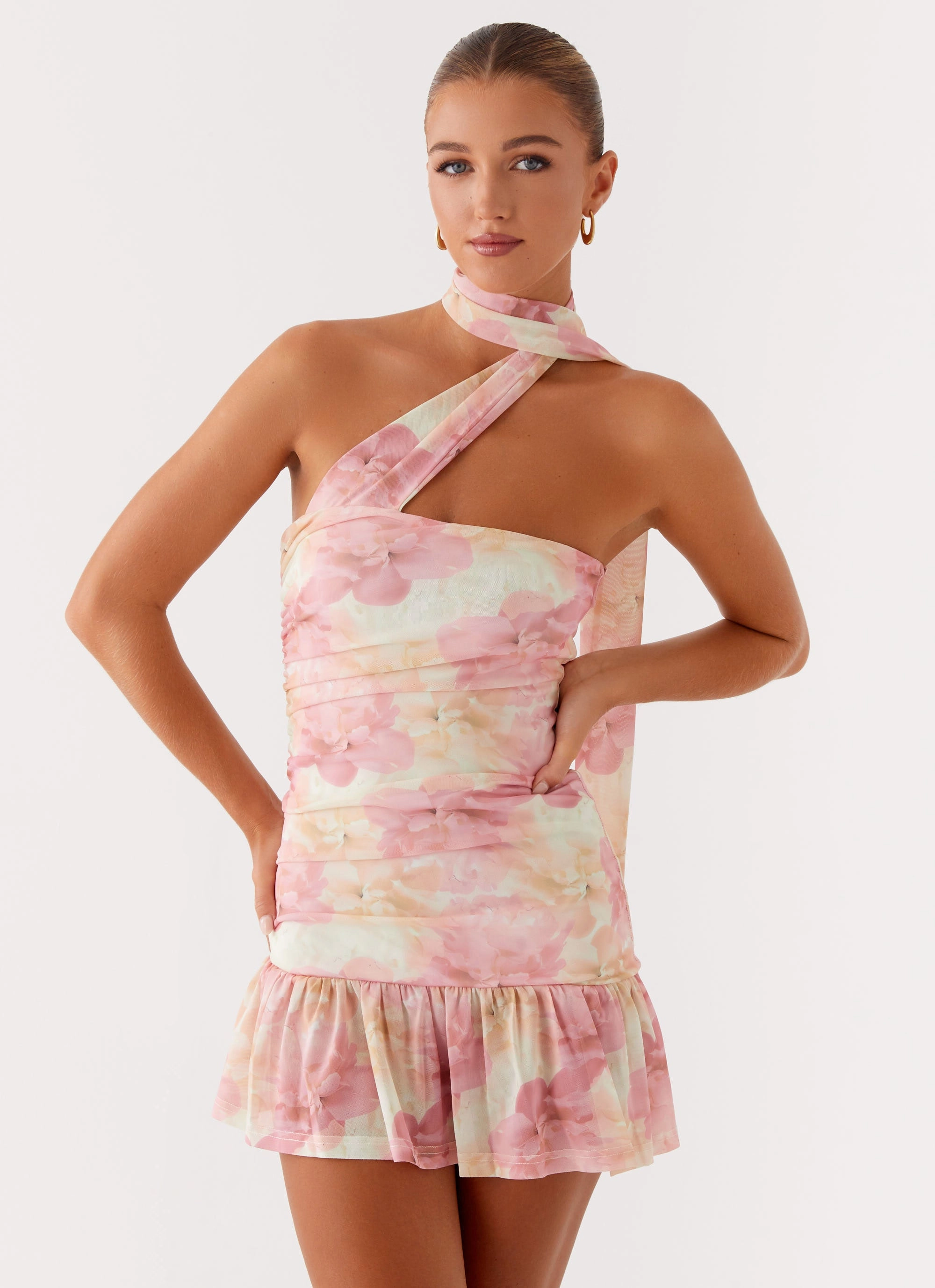One size fits most Fleur Mini Dress - Floral Print