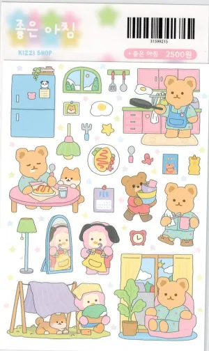 Good Morning Stickers by Kizzi Shop