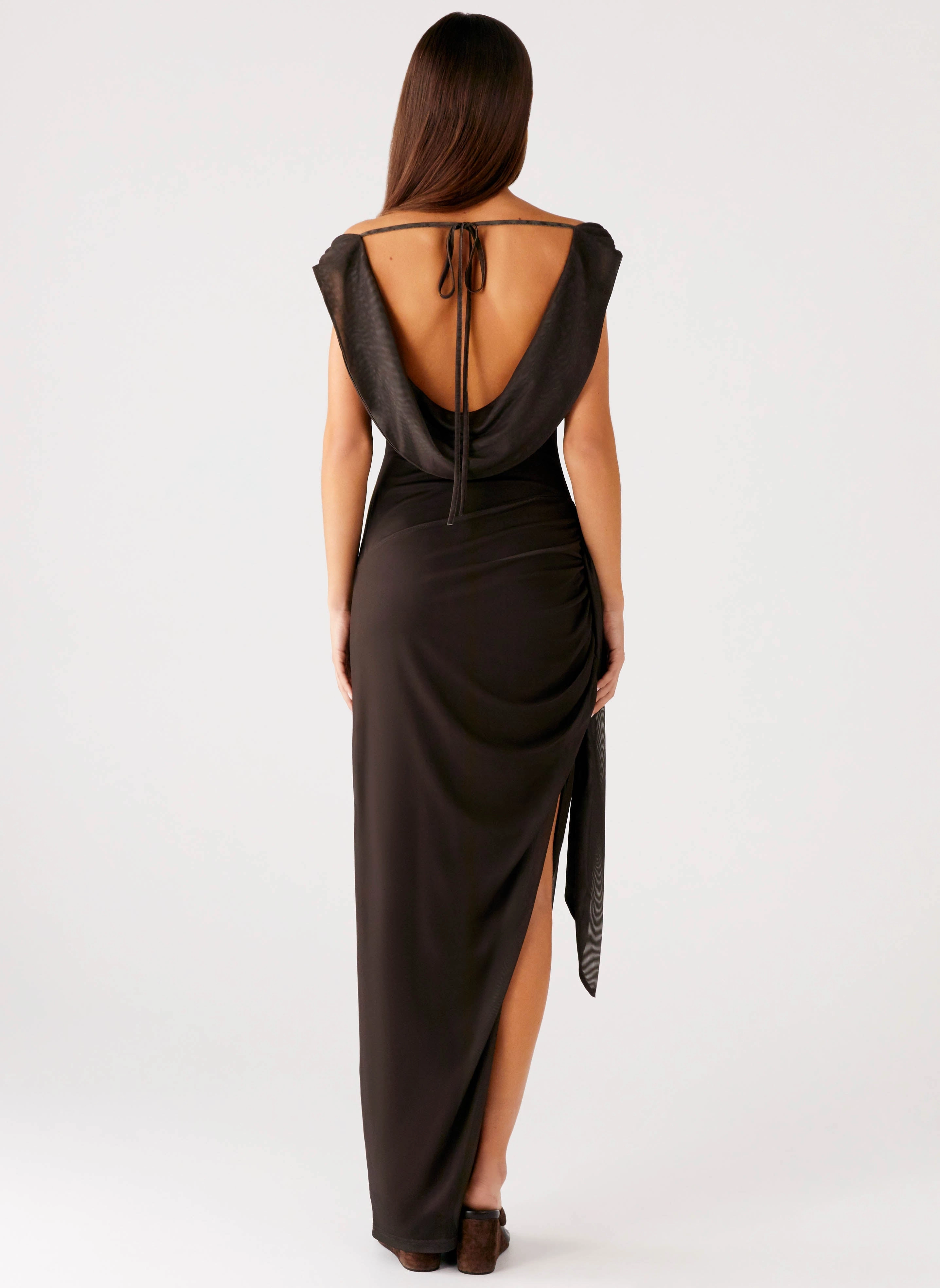 Sophisticated Waist Fit Applique-Detail Good Fortune Maxi Dress - Lime Flower