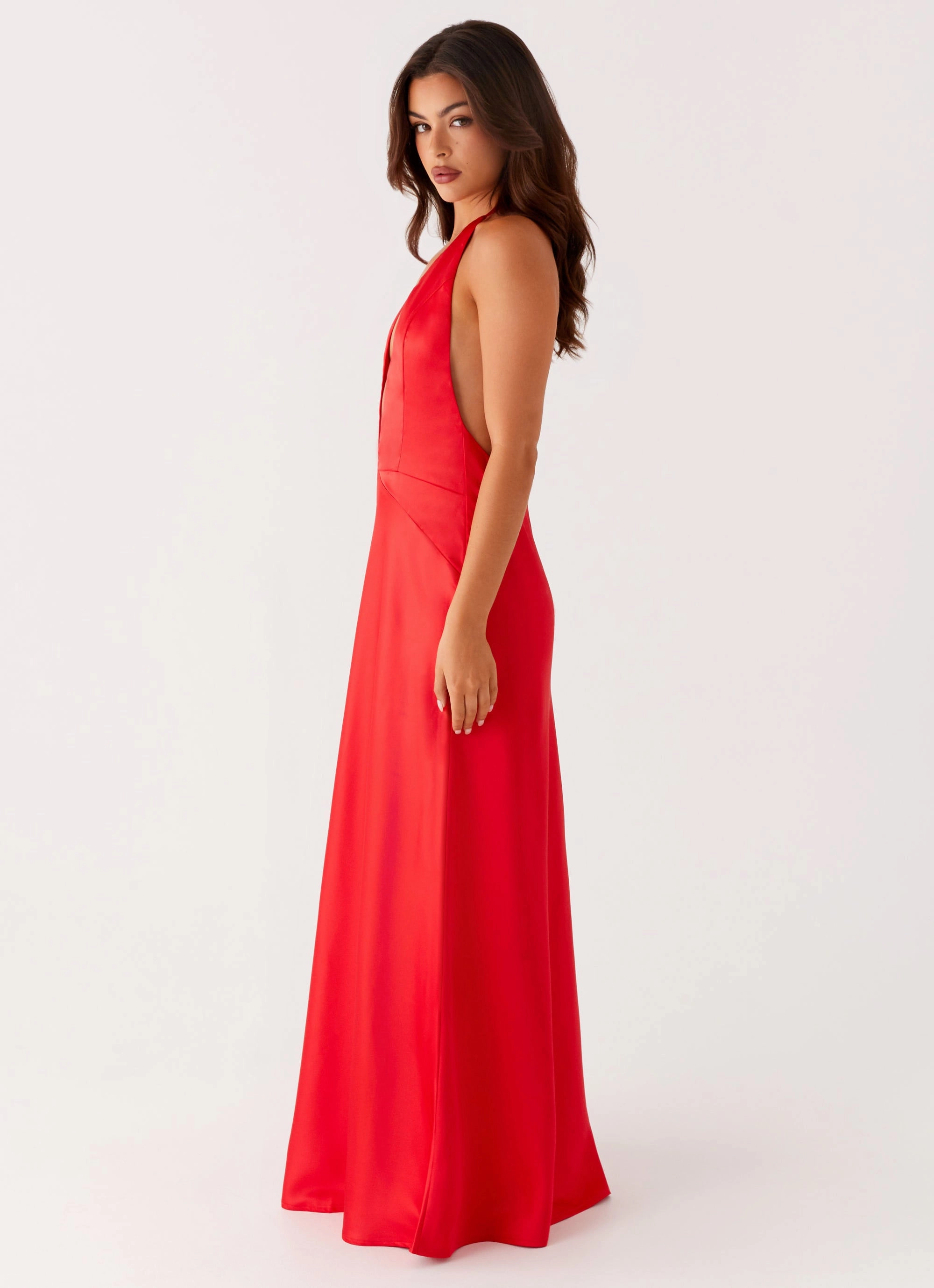 Light Weave Idol Maxi Dress - Red