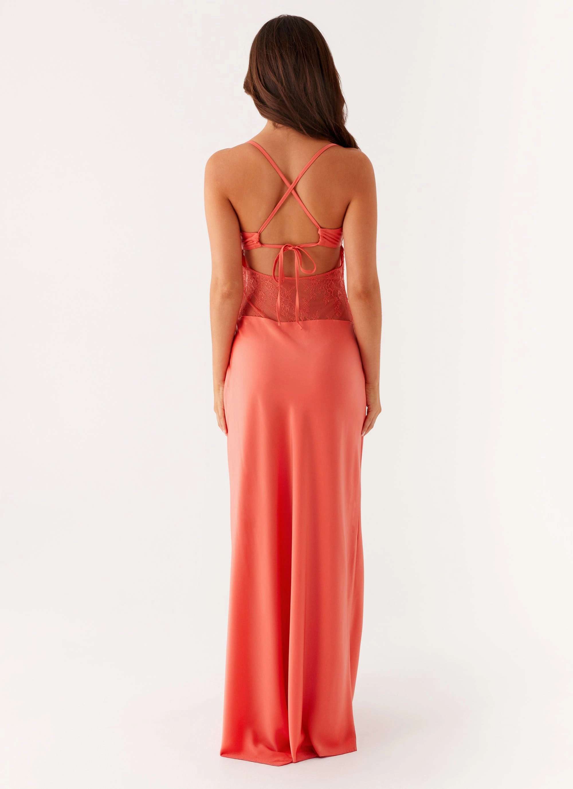 All-season Quick Layer Shae Maxi Dress - Tangerine