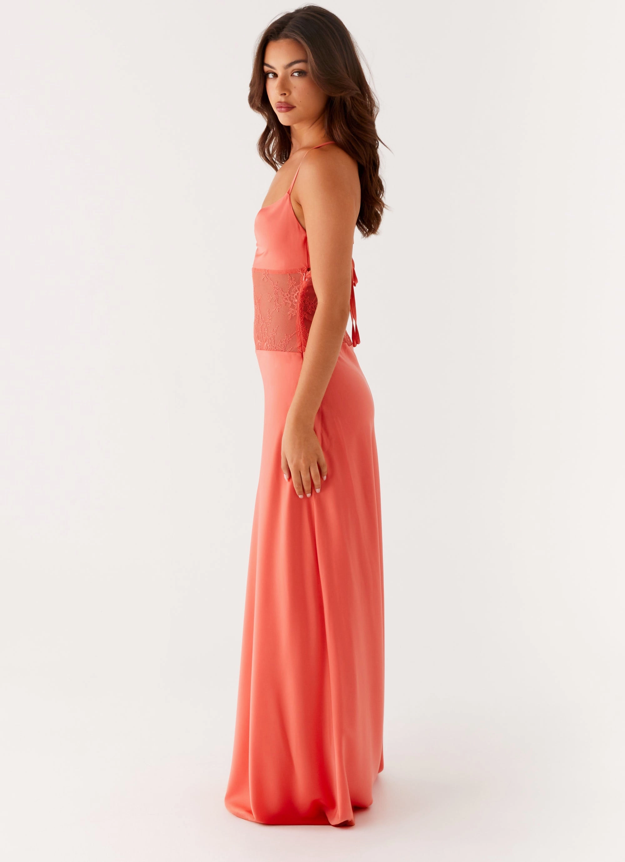 Shae Maxi Dress - Tangerine Night Charm