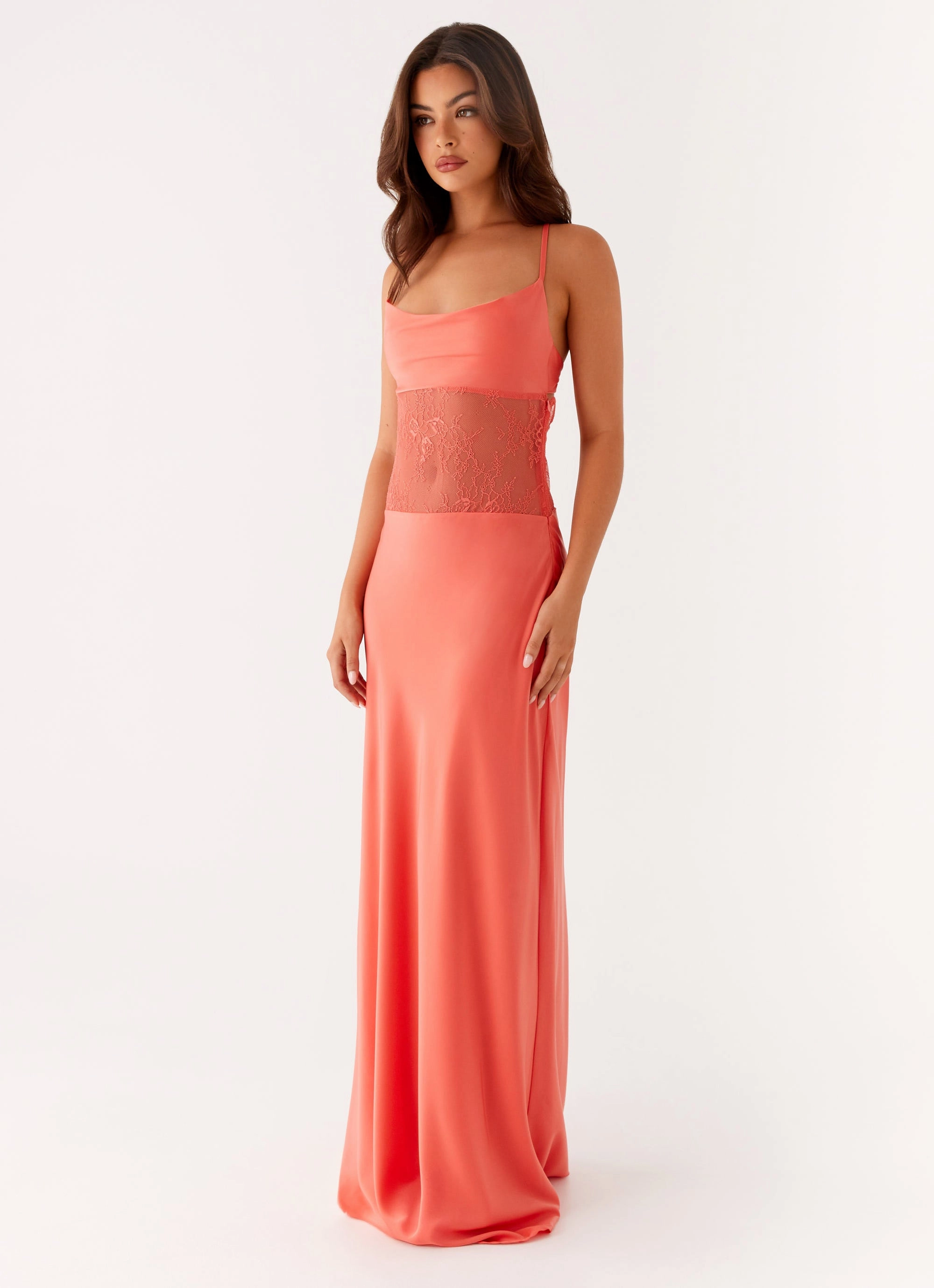 Shae Maxi Dress - Tangerine Dance-Party