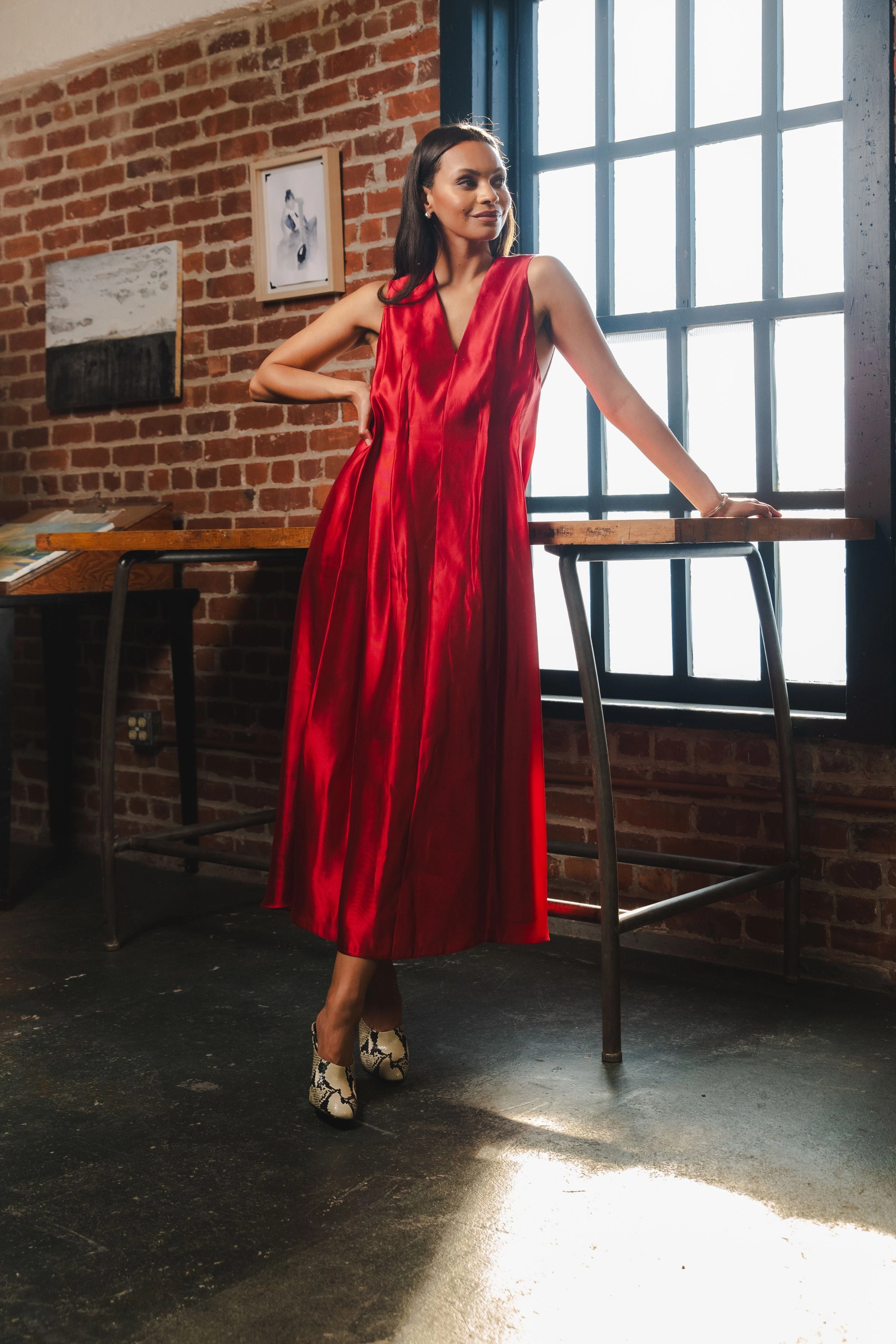 Syd Dress Abstract Pattern