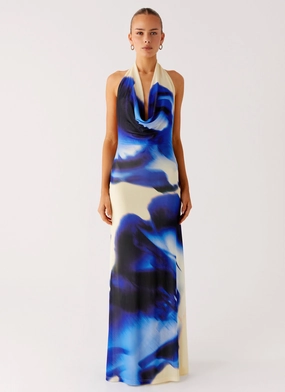 Modern Staple Only A Feeling Cowl Neck Maxi Dress - Heirloom Floral
