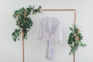 Gray Lace Robe