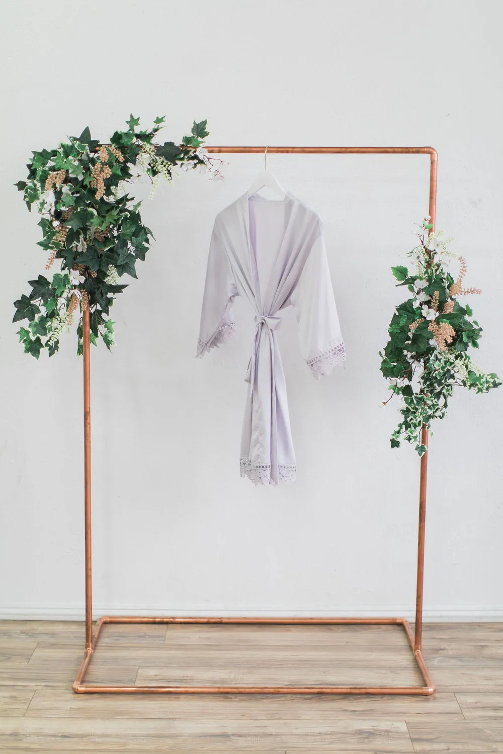 Gray Lace Robe