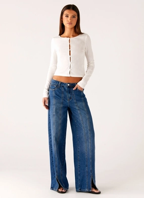 Smooth Breathable Grayson Straight Leg Jeans - Denim Blue