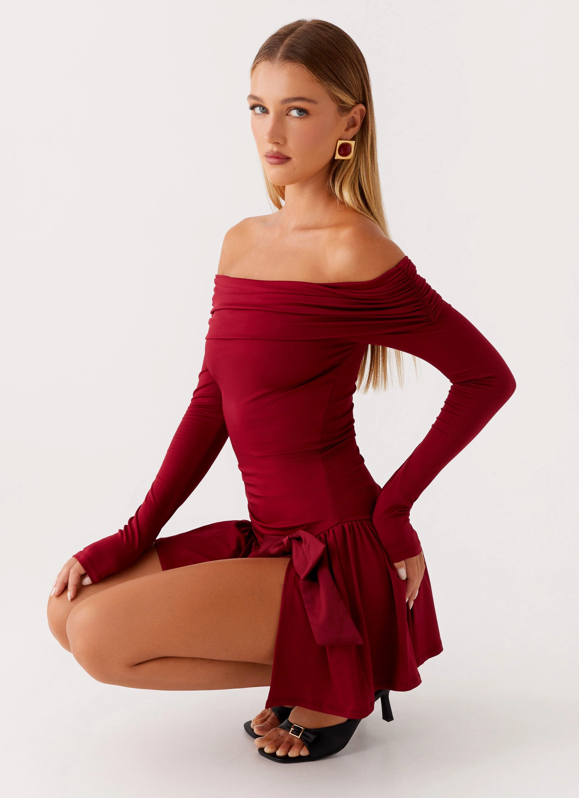 Grazia Mini Dress - Red Beach Day Breathable