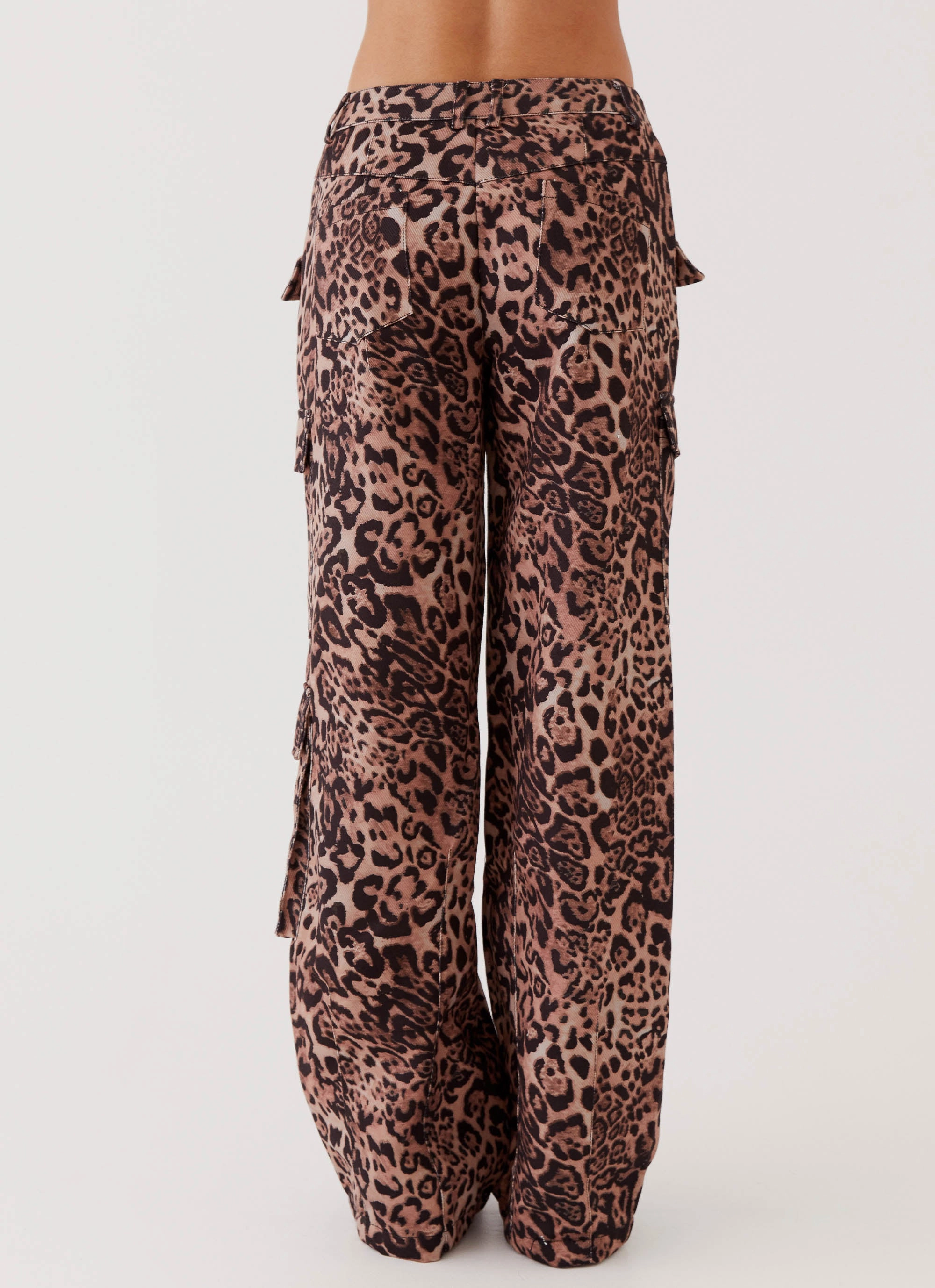 Greedy Cargo Pants - Leopard FrictionResistantEdging ReinforcedHemline