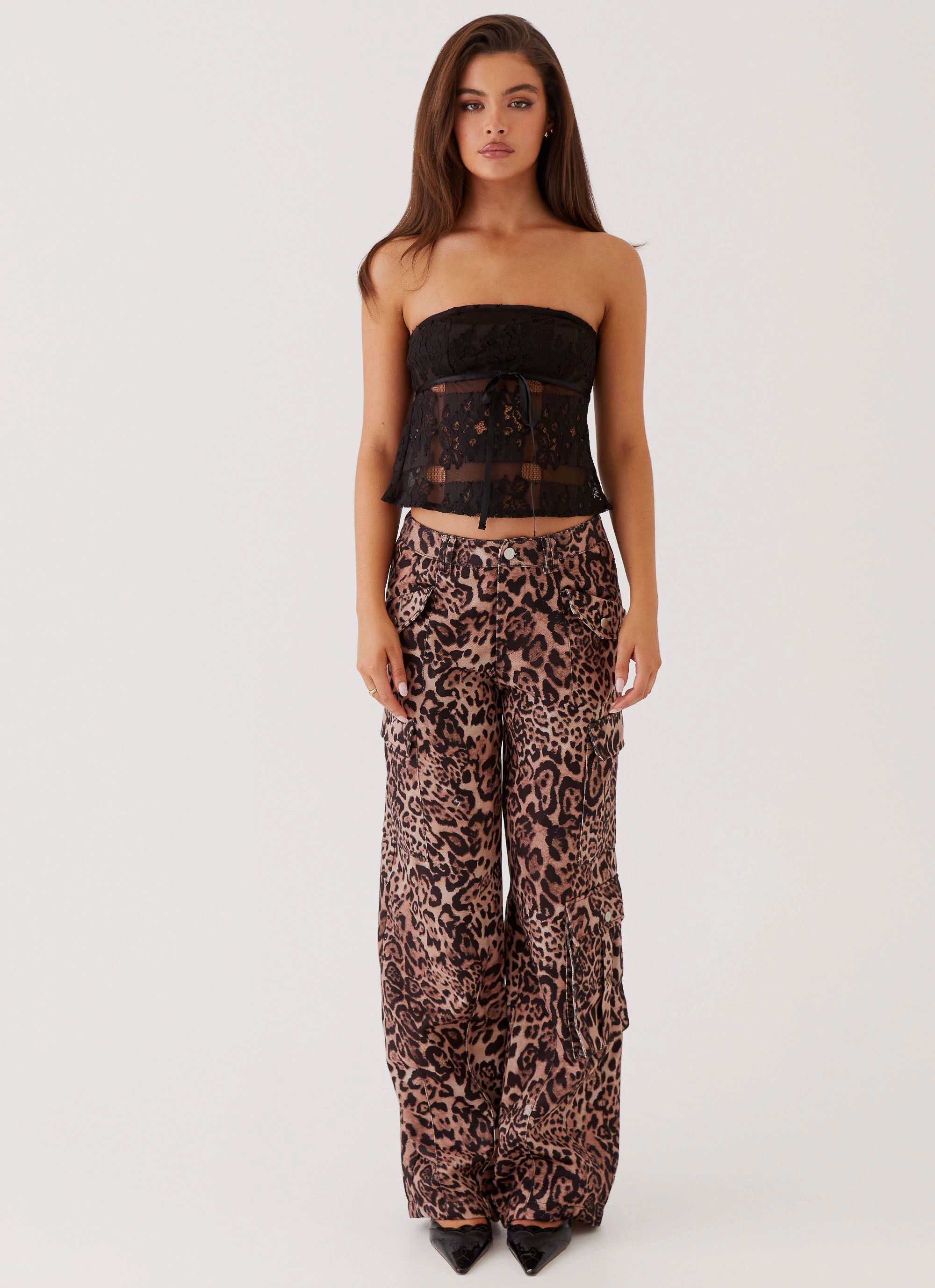 SeamlessPockets Greedy Cargo Pants - Leopard